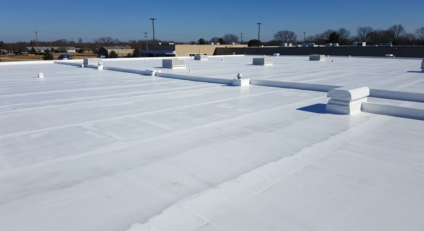 Roofing work in progress